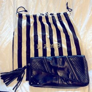 LAMB leather clutch bag-perfect condition!